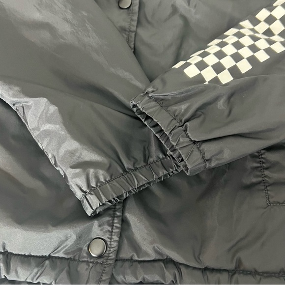 Vans Checkered Sleeve Snap Front Windbreaker Jacket Size XS - Picture 8 of 10